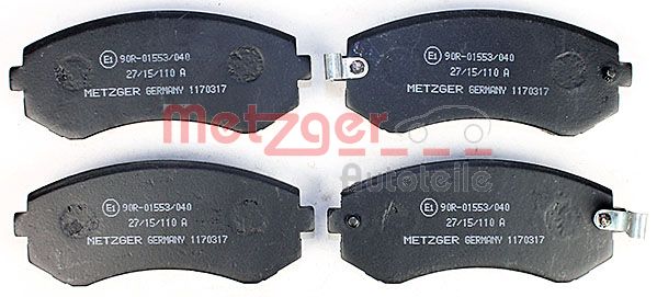 METZGER 1170317 Bremsbelagsatz, Scheibenbremse